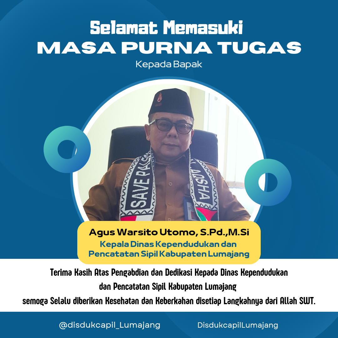 Selamat Purna Tugas Bapak Agus dan Terima Kasih Pengabdiannya Selama ini 