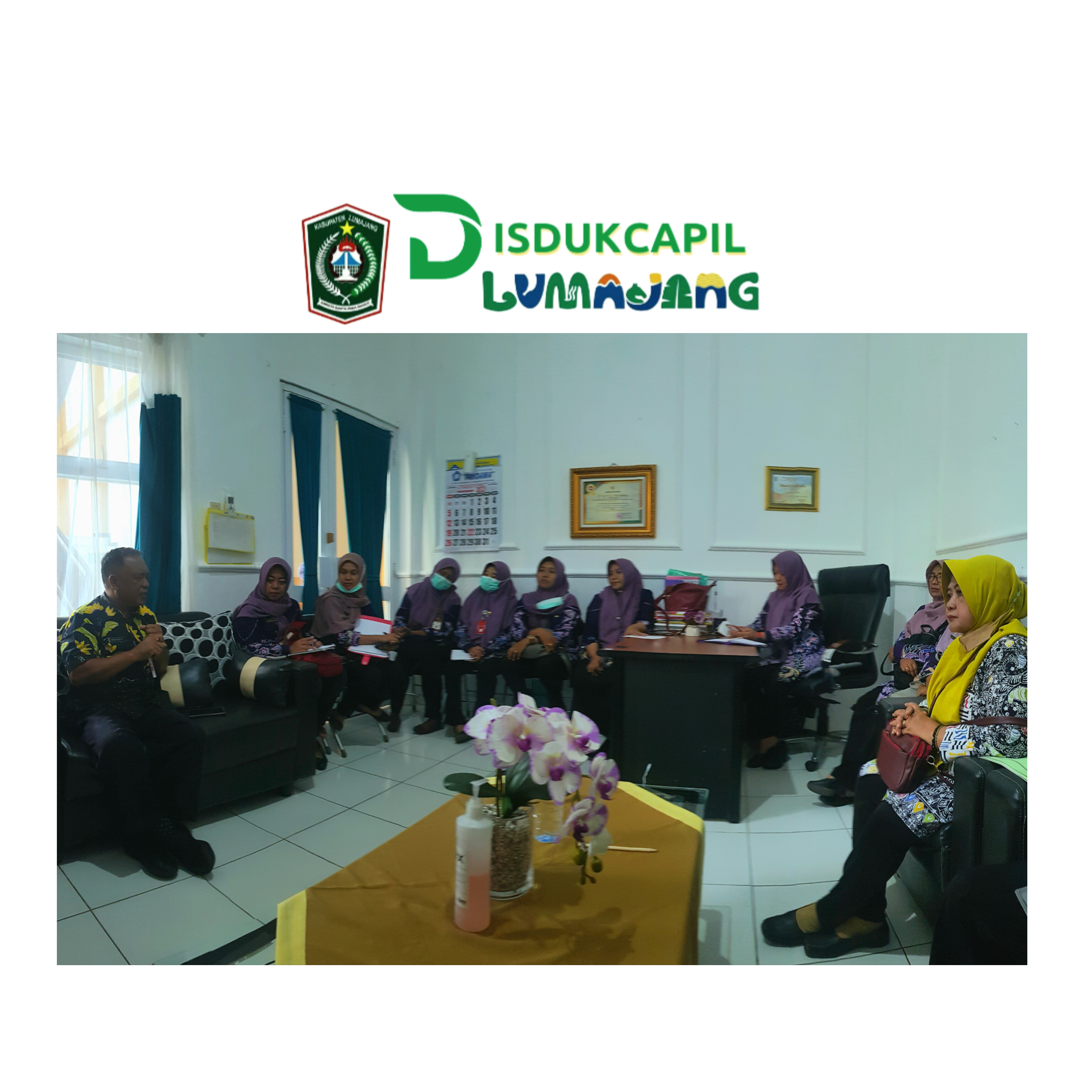 SOSIALISASI DAN KOORDINASI PELAYANAN SAME DAY SERVICE BIDAN PUSKESMAS KUNIR OLEH DISDUKCAPIL LUMAJANG