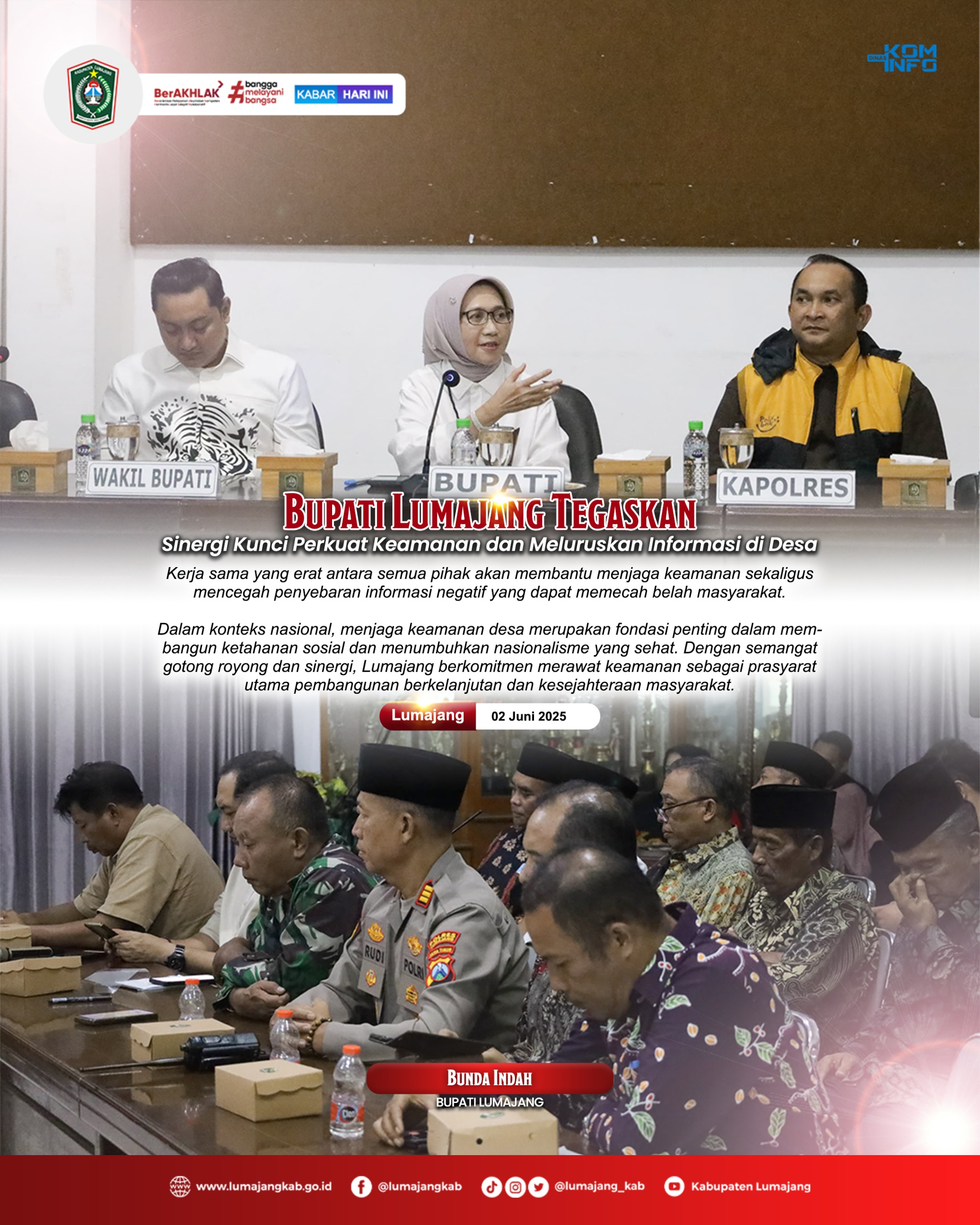 Kolaborasi Pemerintah, Aparat Keamanan, dan Masyarakat Desa Lumajang 2025