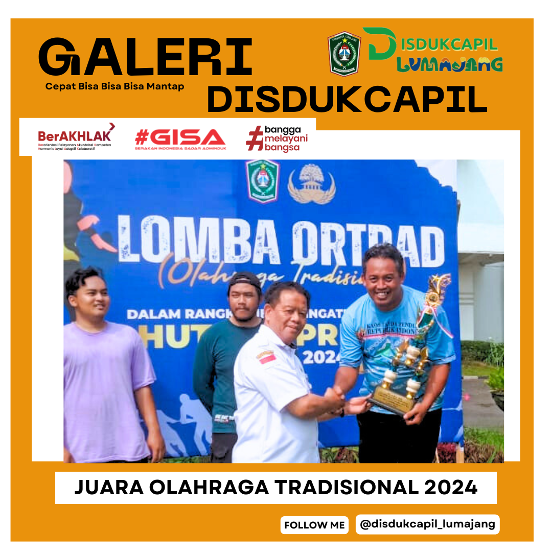TEAM DISDUKCAPIL Lumajang Juara Lomba Olahraga Tradisional 