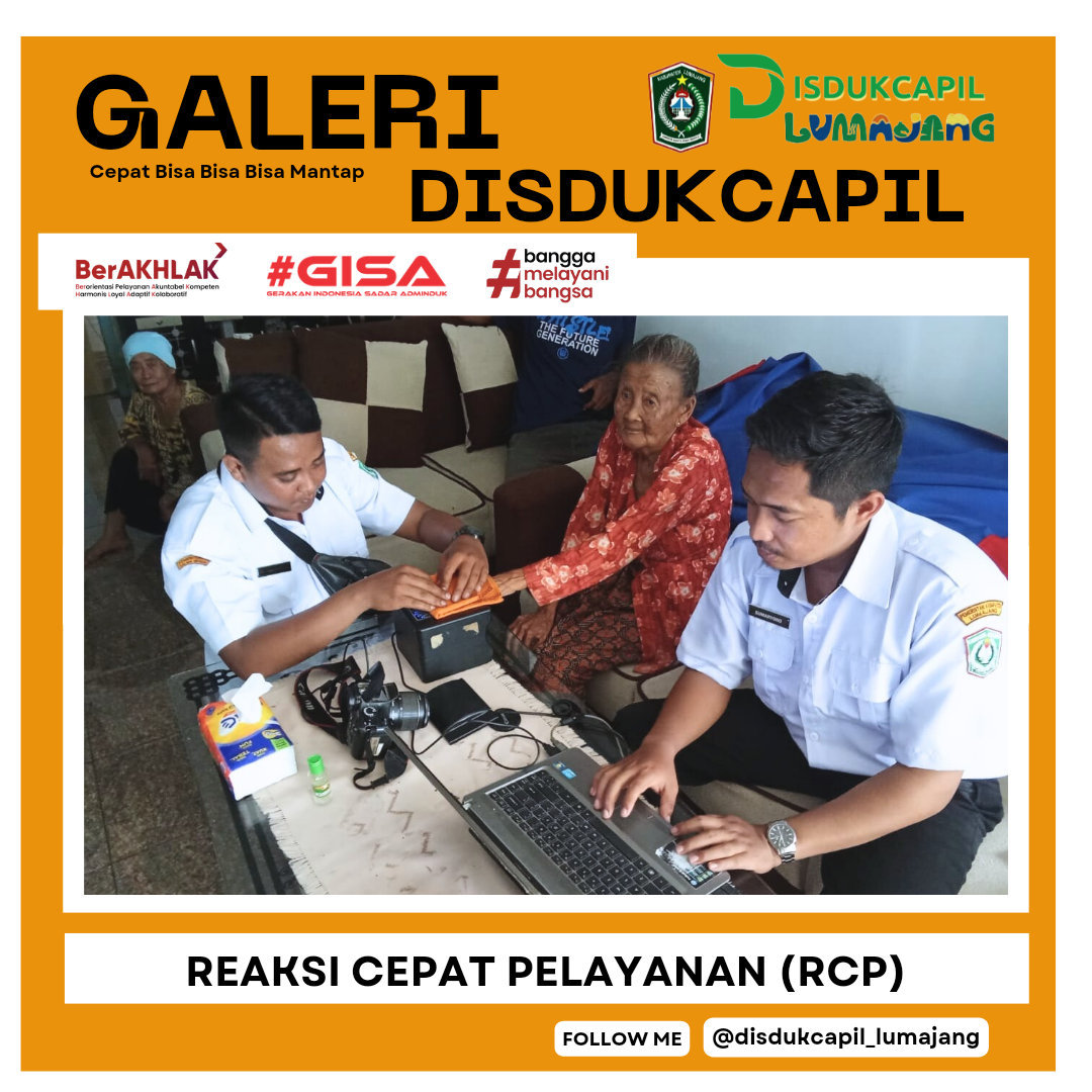  TEAM RCP REAKSI CEPAT PELAYANAN  (SIAP MEMBANTU MASYARAKAT LUMAJANG DIMANAPUN BERADA) GRATIS (TANPA BIAYA)
